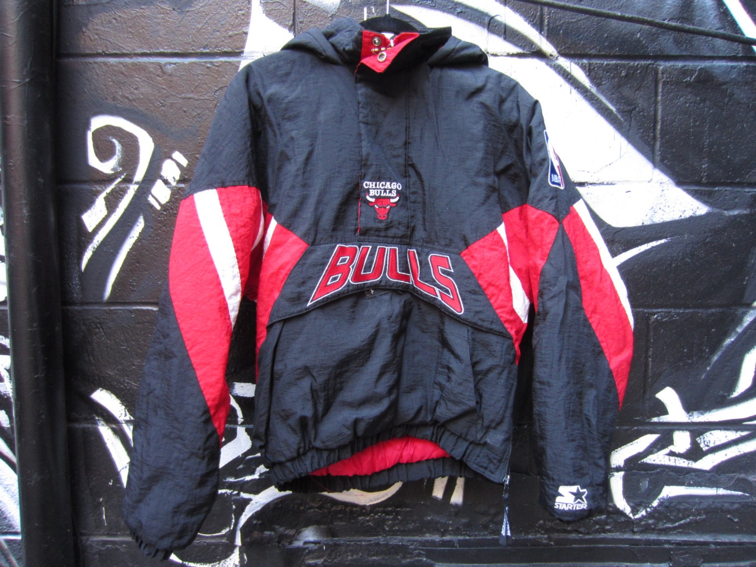 bulls starter jacket pullover