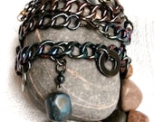 Bracelet / Necklace Set - Repurposed Two Piece Parure - ReTainReUse
