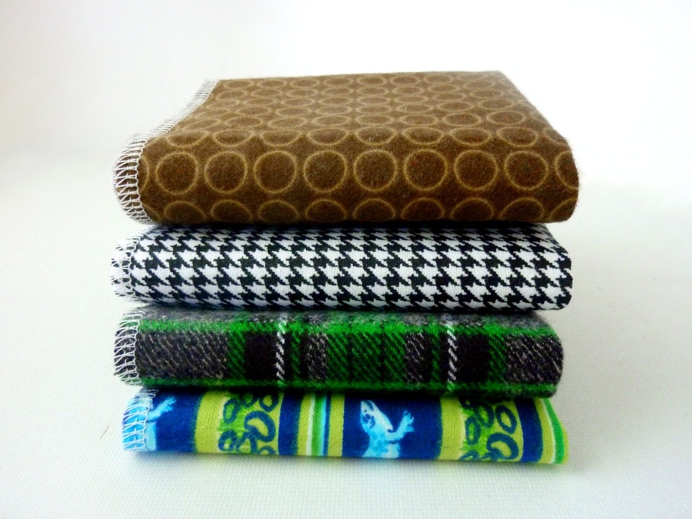 Mens Handkerchief Set - Reusable Tissues - Soft - Paperless - Gift for Men - moocowmomma