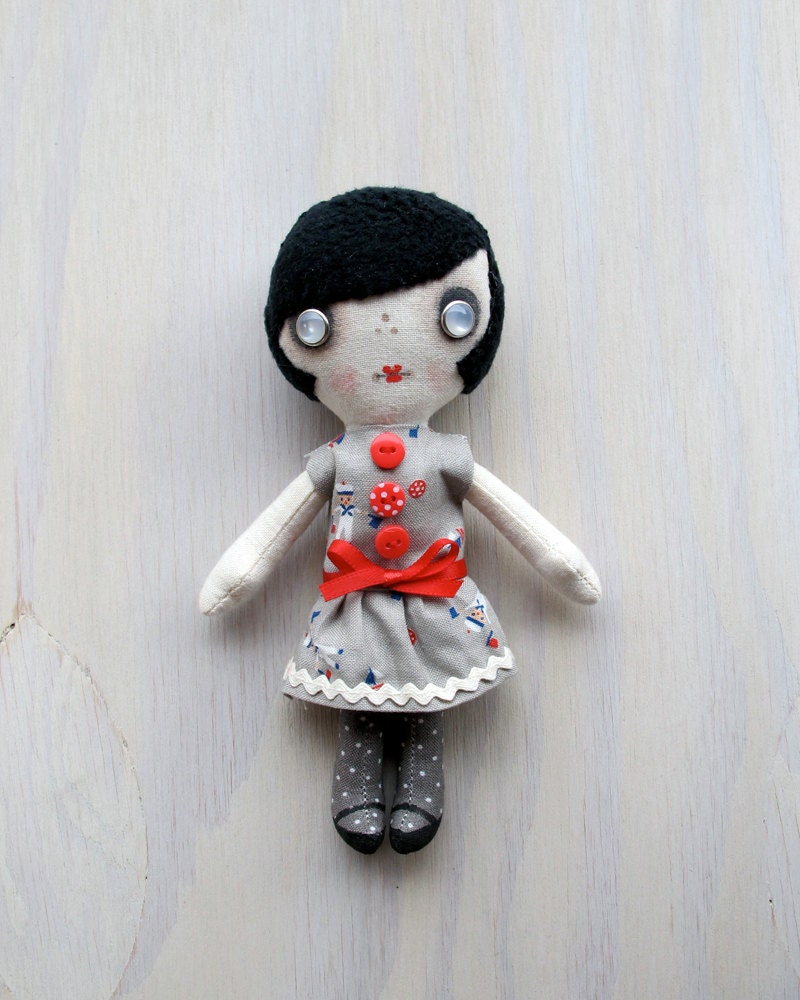 Pocket Dolly - Flapper Hairdo & Sailor Dress