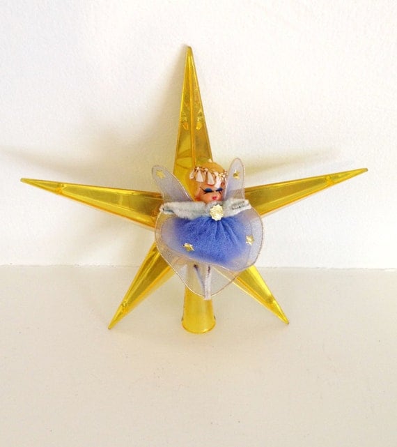Vintage Christmas Angel Star Tree Topper by GoodSoulVintageMI