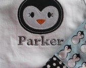 Penguin Applique Boy Outfit  Baby Custom Boutique - adorableblessings