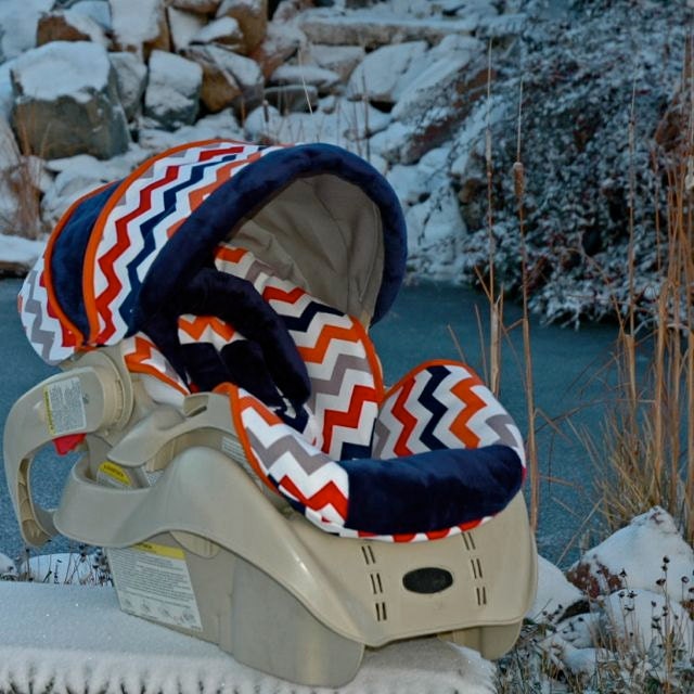 Watch More Like Custom Baby Boy Car Seats Custom Replacement Baby Car Seat Cover Graco Snugride 22 Boy Chevron