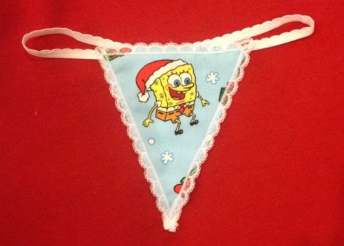 Womens Spongebob Christmas G String Thong By Pmtreasurechest 3383