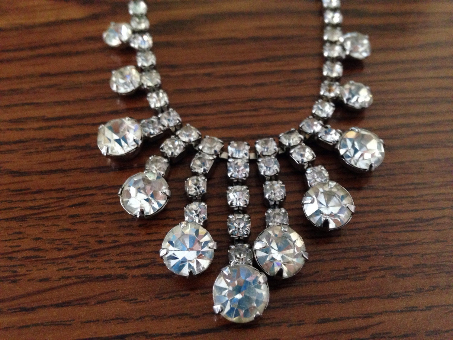 Sale S S Vintage Costume Jewelry Rhinestone Necklace