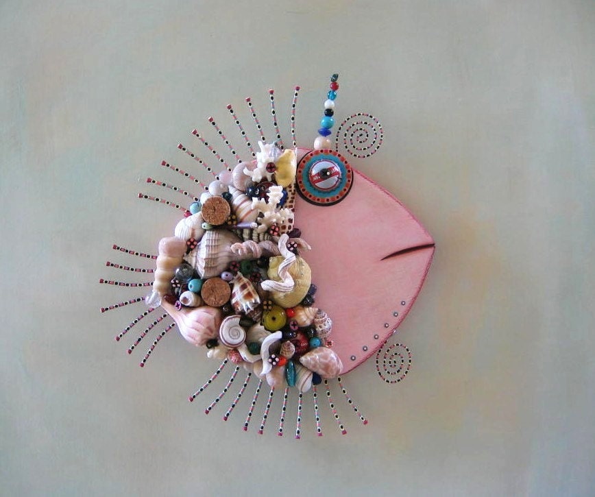 Mollusques et crustacés, Original objet trouvé Wall Art par Studio de confiture de figue