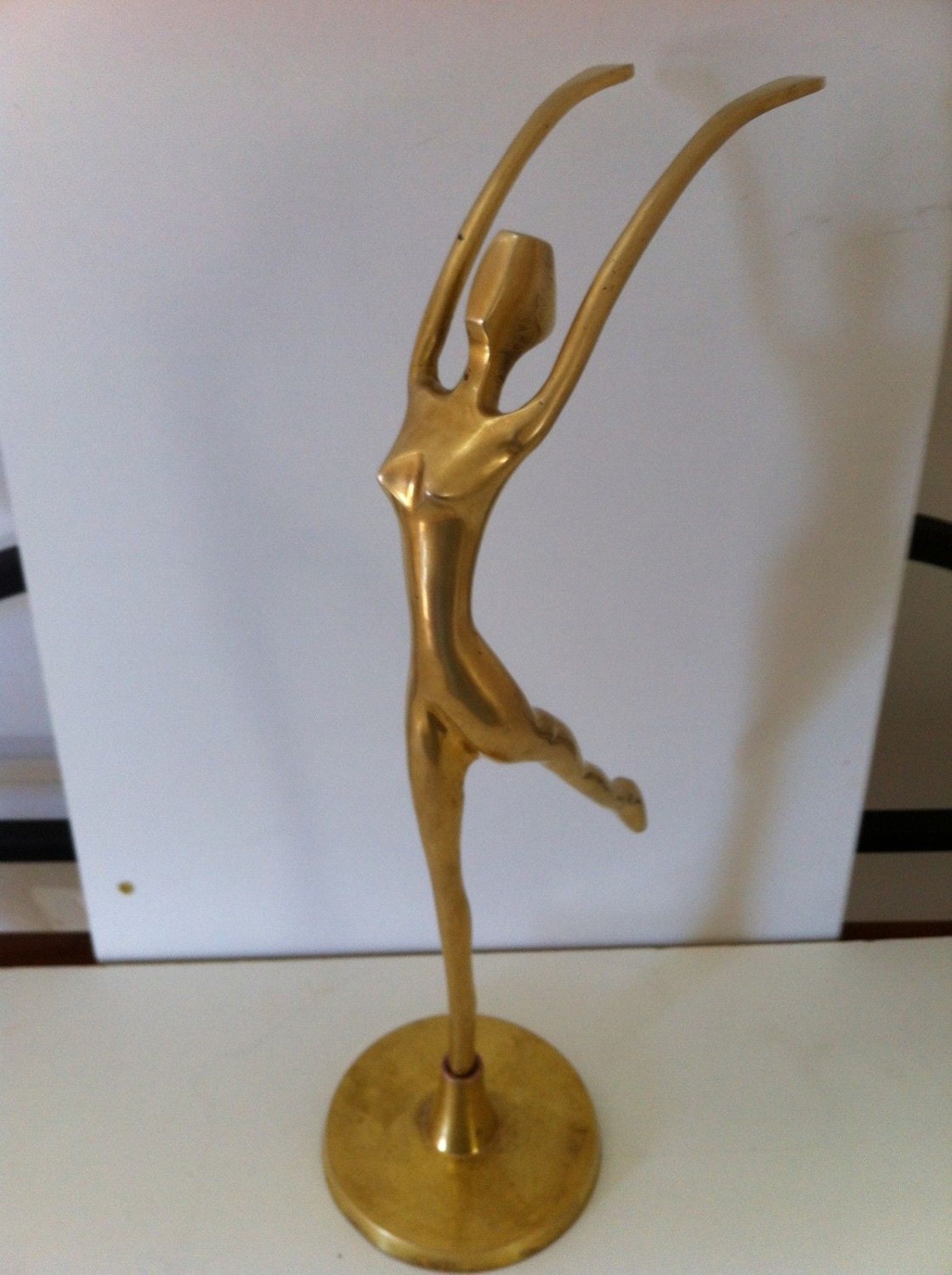 art deco brass figurines