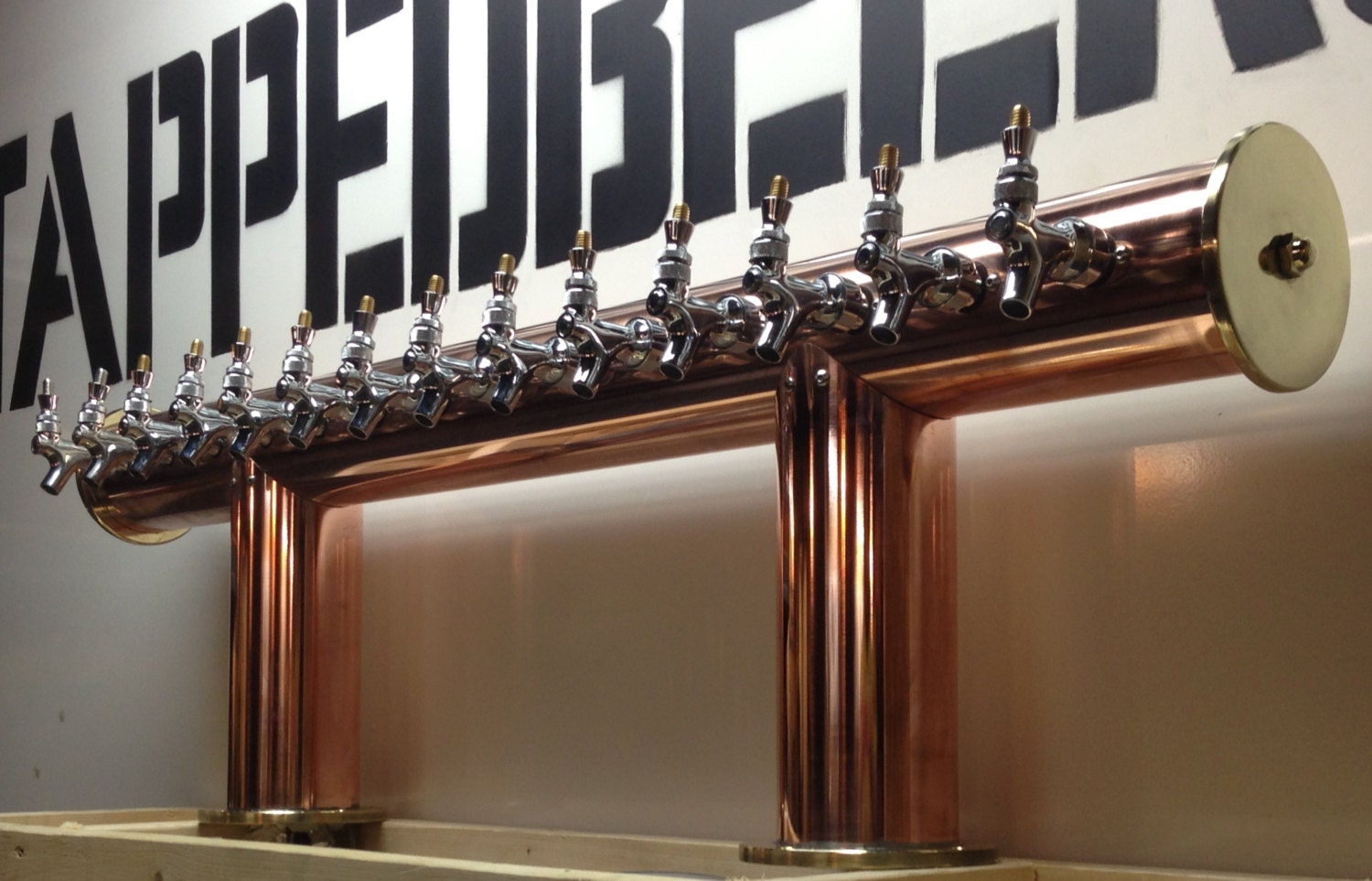 Gorgeous Copper Custom Tap Draft Beer Tower By Tappedbeer