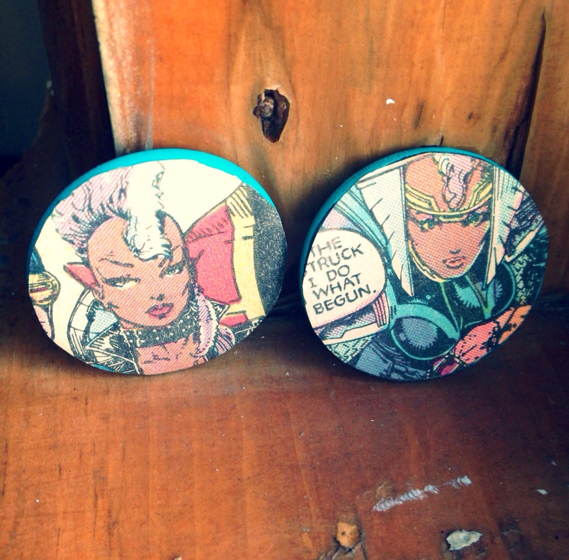 Storm Vintage Comic Book Earrings By Asiliadesigns On Etsy
