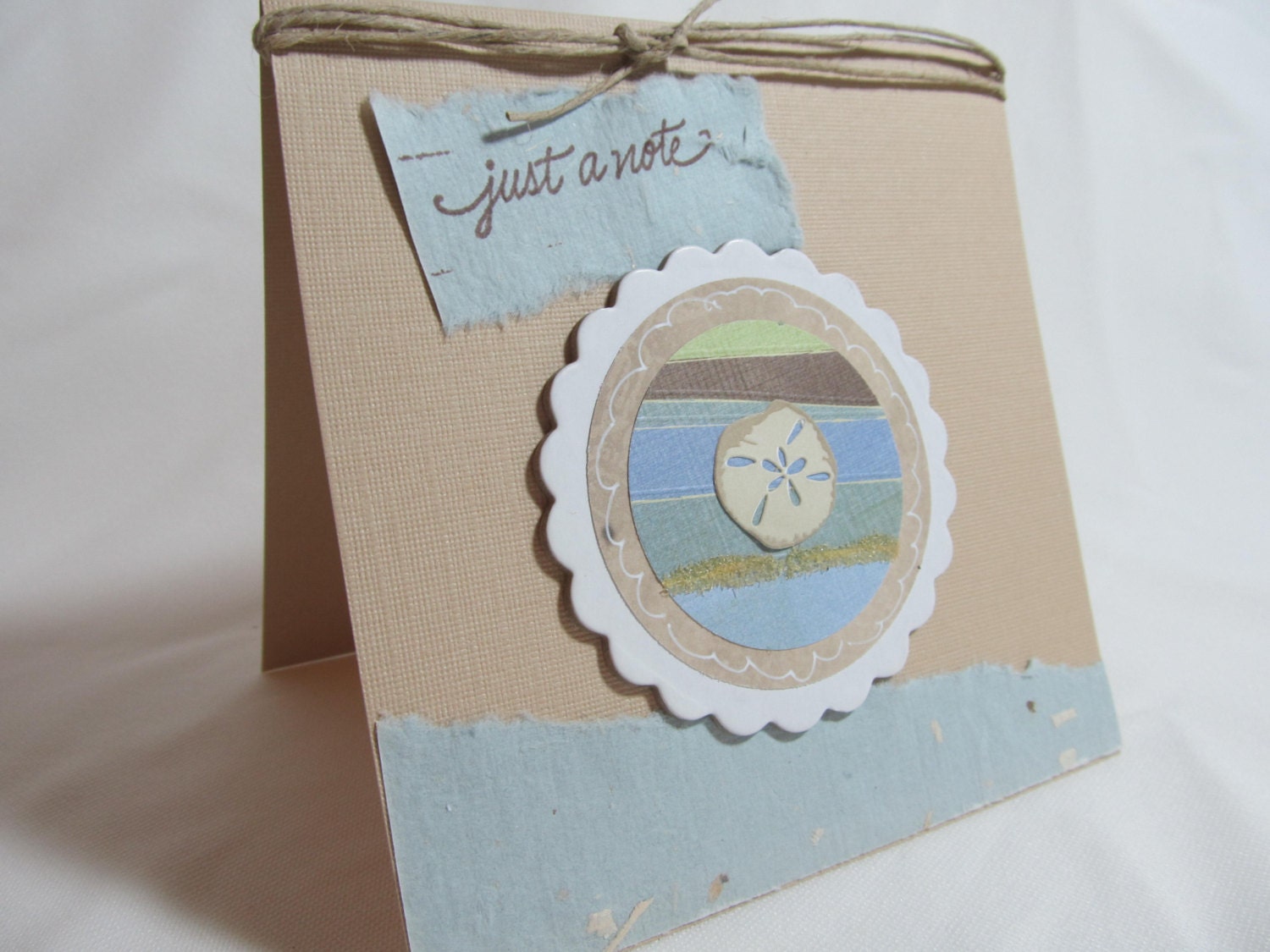 All Occasion Card - Handmade Card - Blank Card - Starfish Card - Sand Dollar Card - Nautical Theme - PrettyByrdDesigns