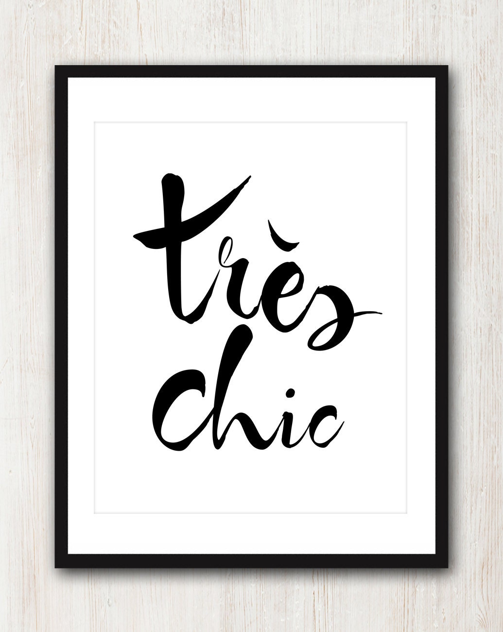 Tres Chic Glamorous POSTER French Quote Print In By Theloveshop