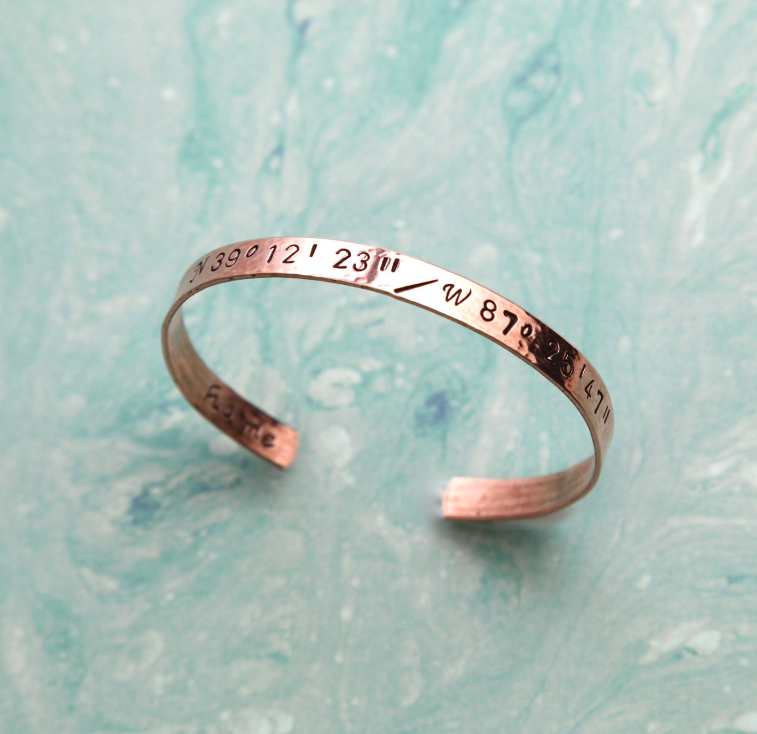 Personalized Bracelet, Geographical Coordinates Bracelet, Latitude and Longitude Bracelet, Secret Message Bracelet, Personalized Jewelry