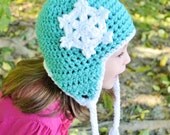 The Snowflake Earflap Hat - PureGraceThreads