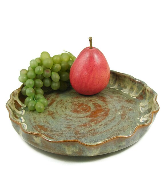Custom Made Pie Plate Ceramic Quiche Pan by PatsPottery on Etsy