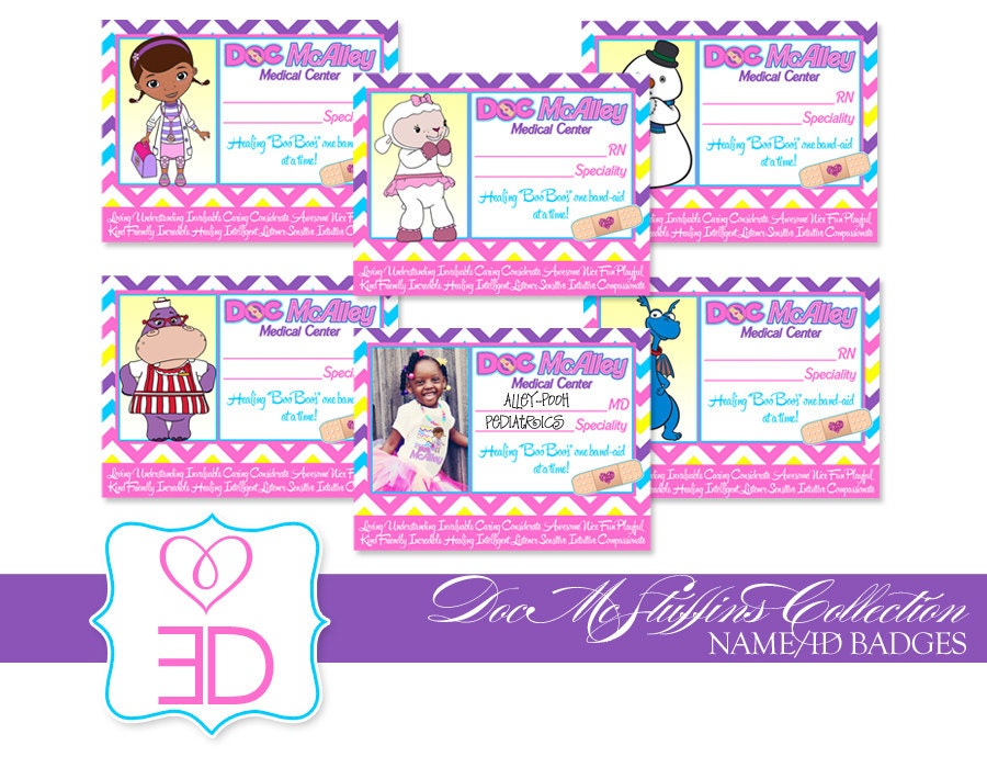 Doc McStuffins Collection Printable Name by EccentricDesignsbyLH