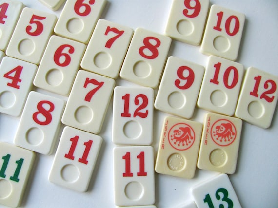 Vintage Rummikub Number Tiles RummyO DeLuxe by HilltopTimes