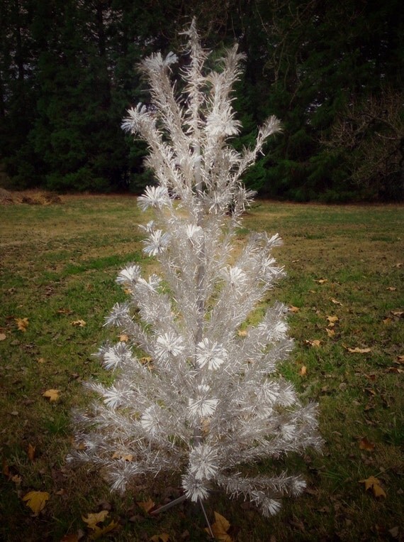 sale aluminum christmas tree 6 5 ft pom pom 1950s by sale aluminum christmas tree 6 5 ft pom pom 1950s by