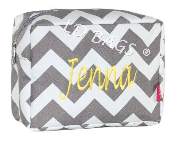 makeup bag grey