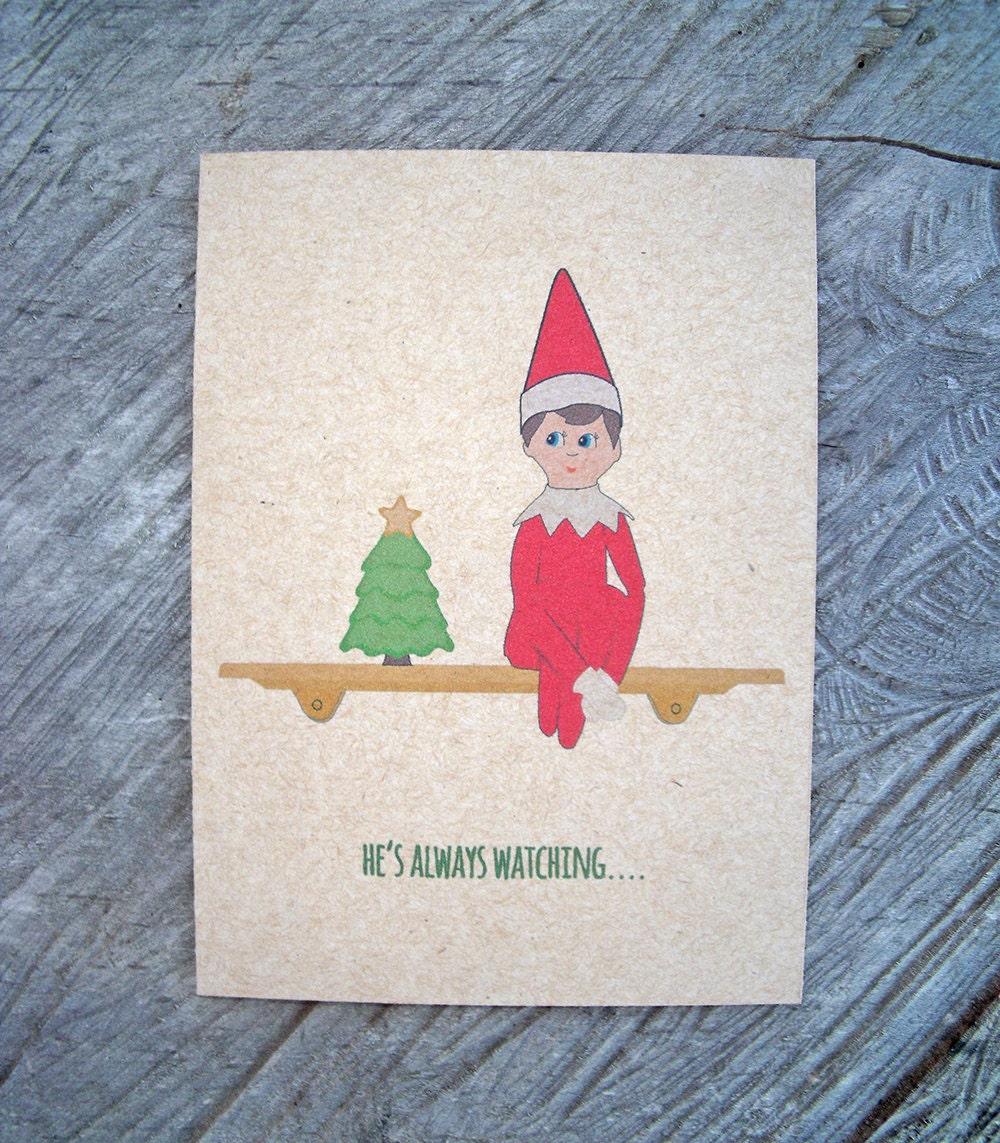 Elf On The Shelf Christmas Card Ideas 