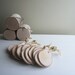 natural white birch wood tags - set of 12