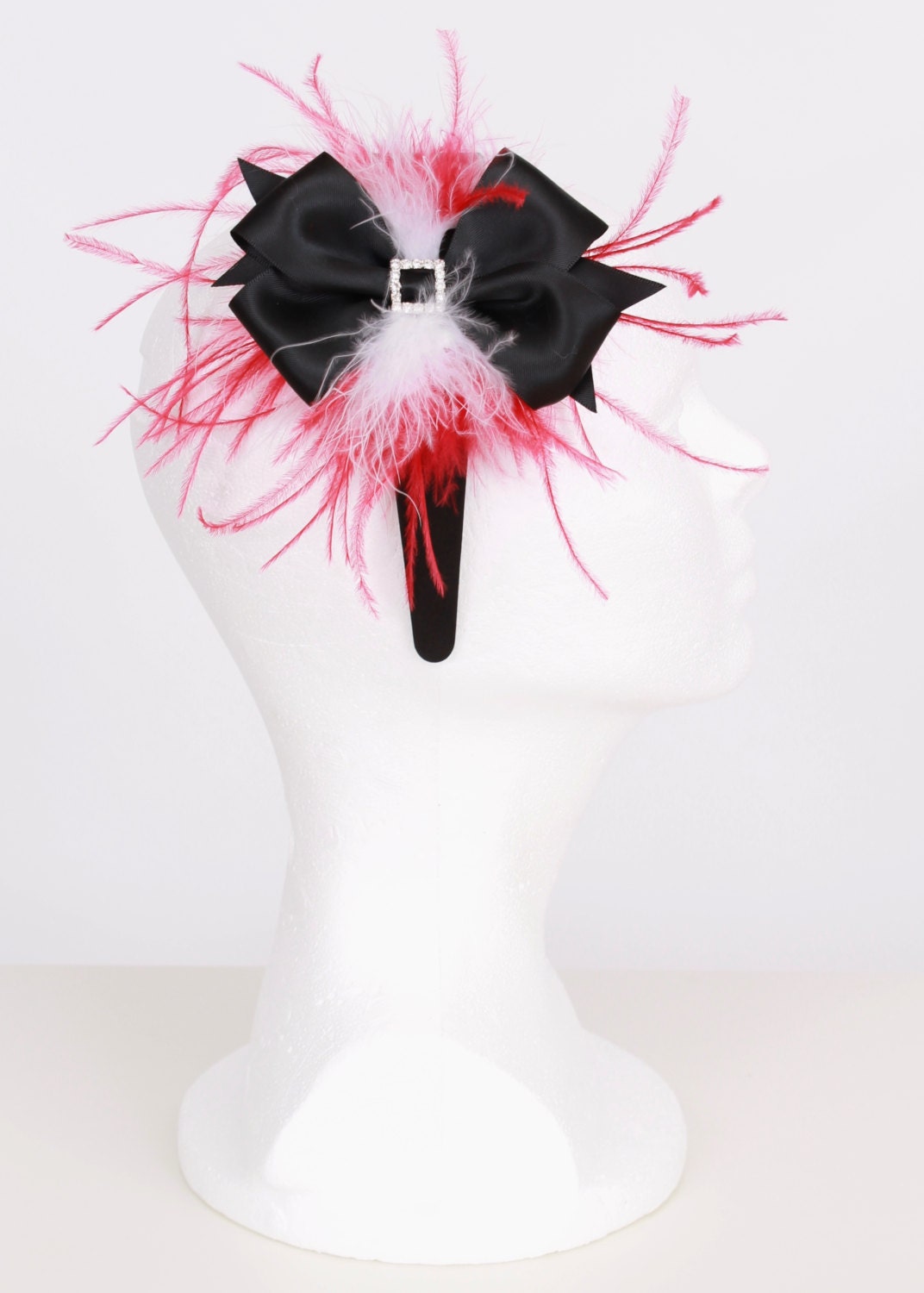 Christmas or Holiday Headband - Santa Sweetie - Black Red and White: Fits toddler to adult - Cutie Patootie Designz Il_570xn