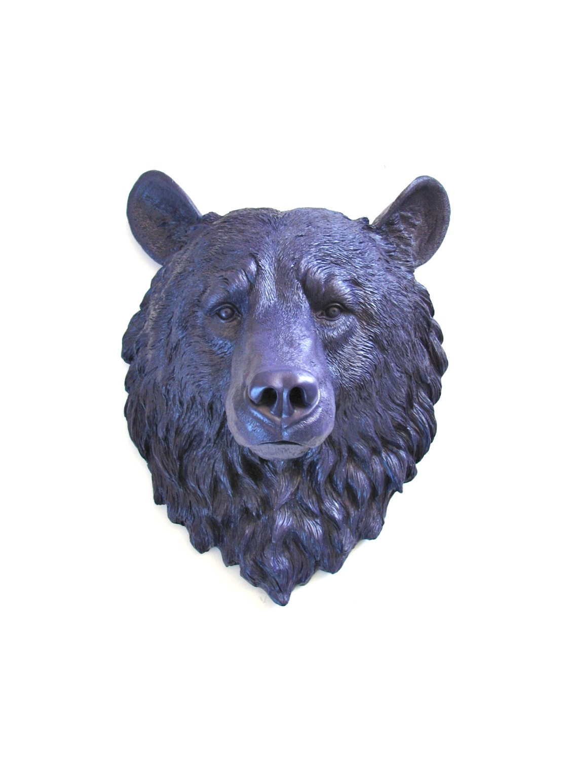 teddy bear head wall mount