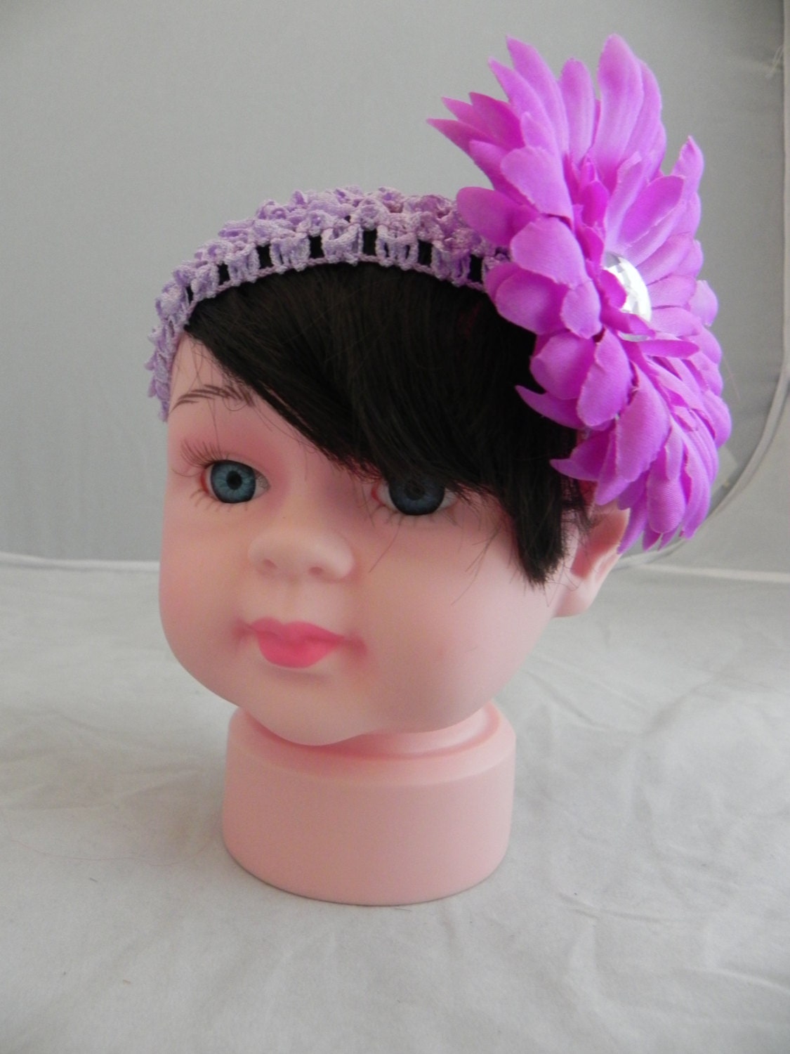 600 New baby headband hair extensions 582 Items similar to Baby Bangs   Headband with Hair Extensions for Little   