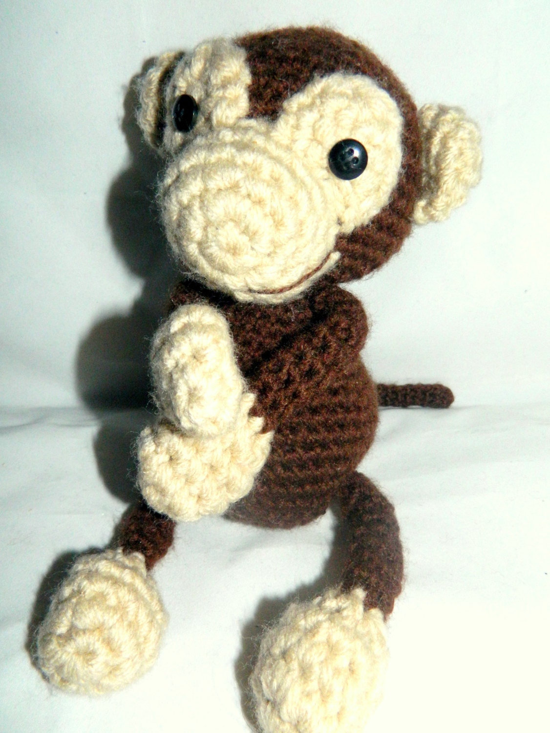 crochet monkey toy