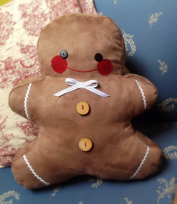 gingerbread man pillow