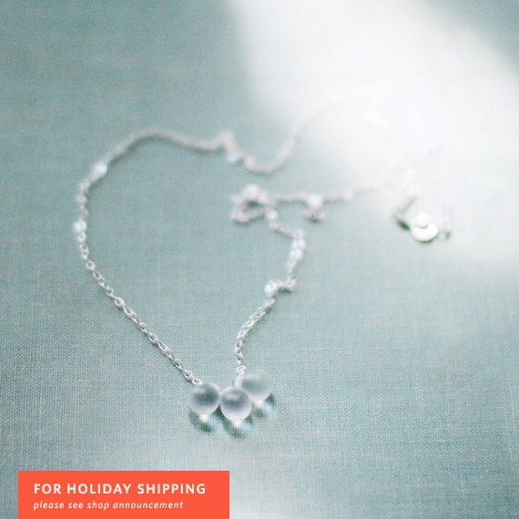 just the beginning - sterling silver necklace