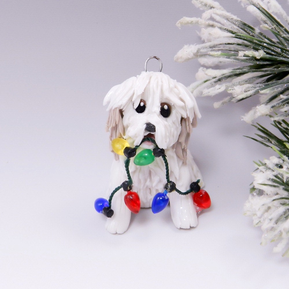 havanese dog christmas ornament black white by themagicsleigh havanese dog christmas ornament black white by themagicsleigh