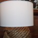 Nautical Decor - One knotty lamp - with or without white shade (brown not available, sorry)