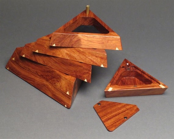 Custom Jewelry Box Secret Compartment Bubinga Maple by watswood