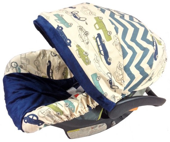 Black Chevron Boy Baby Seat Cover Baby Car by BabyCarSeatCovers