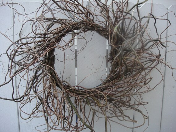 Willow Wreath Curly Willow Wreath Natural by donnahubbard