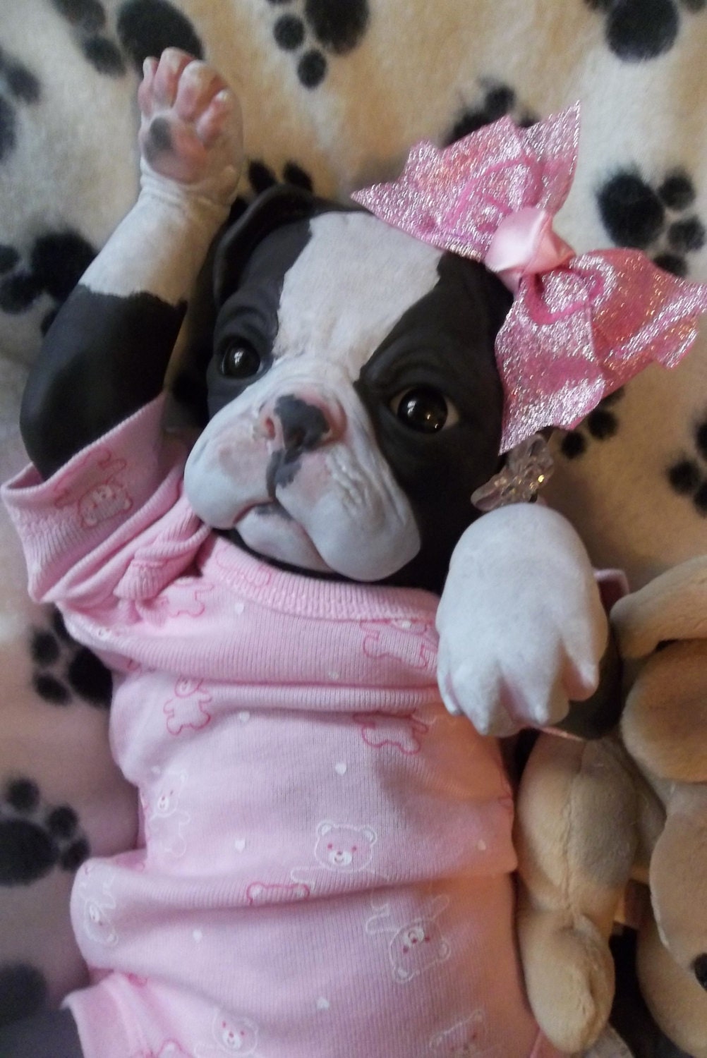 Custom Reborn puppy art dog doll Princess - lunatoonyweeones