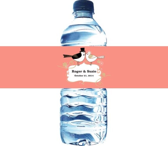 100 Wedding Water Bottle Labels - Waterproof Self Stick Labels Il_570xn