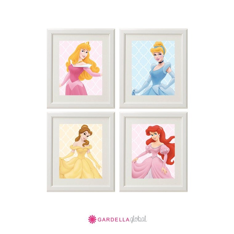 Popular Items For Princess Wall Art On Etsy