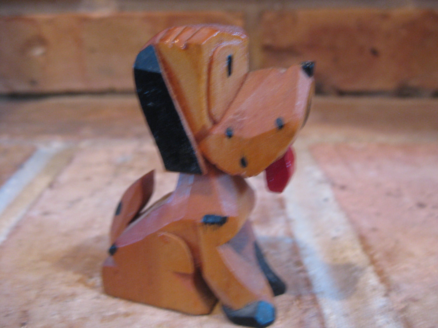 charming one-of-a-kind carved vintage dog - Compilation