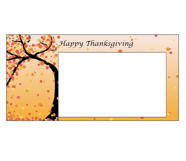 Printable Thanksgiving Photo Card (4x8) - SMARTdesignsbyStacey