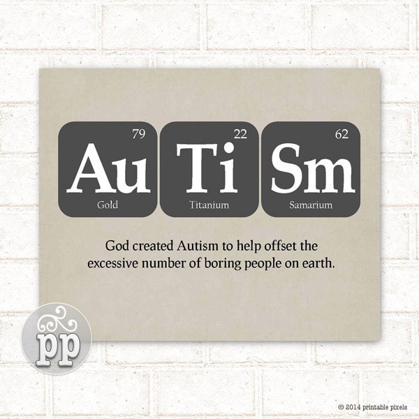 autism periodic table shirt