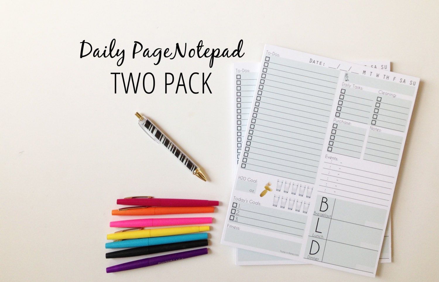 Daily Page Notepad - 2 Pack