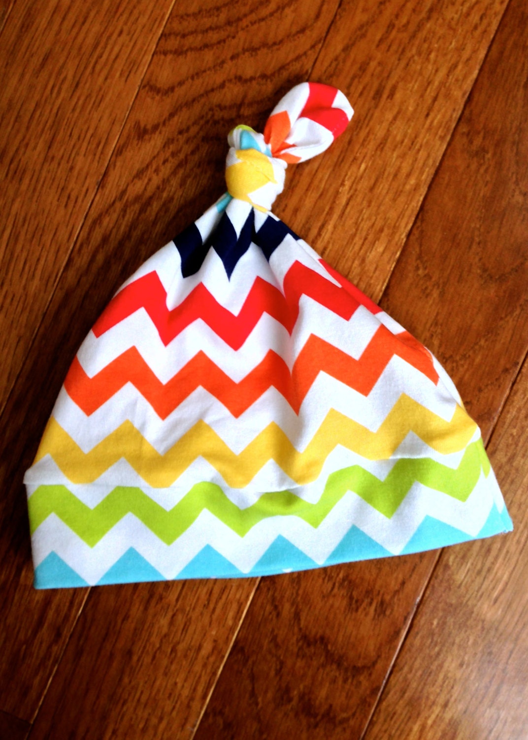 Baby Top Knot Jersey Knit Hat in Grey by NeutralNursery on Etsy