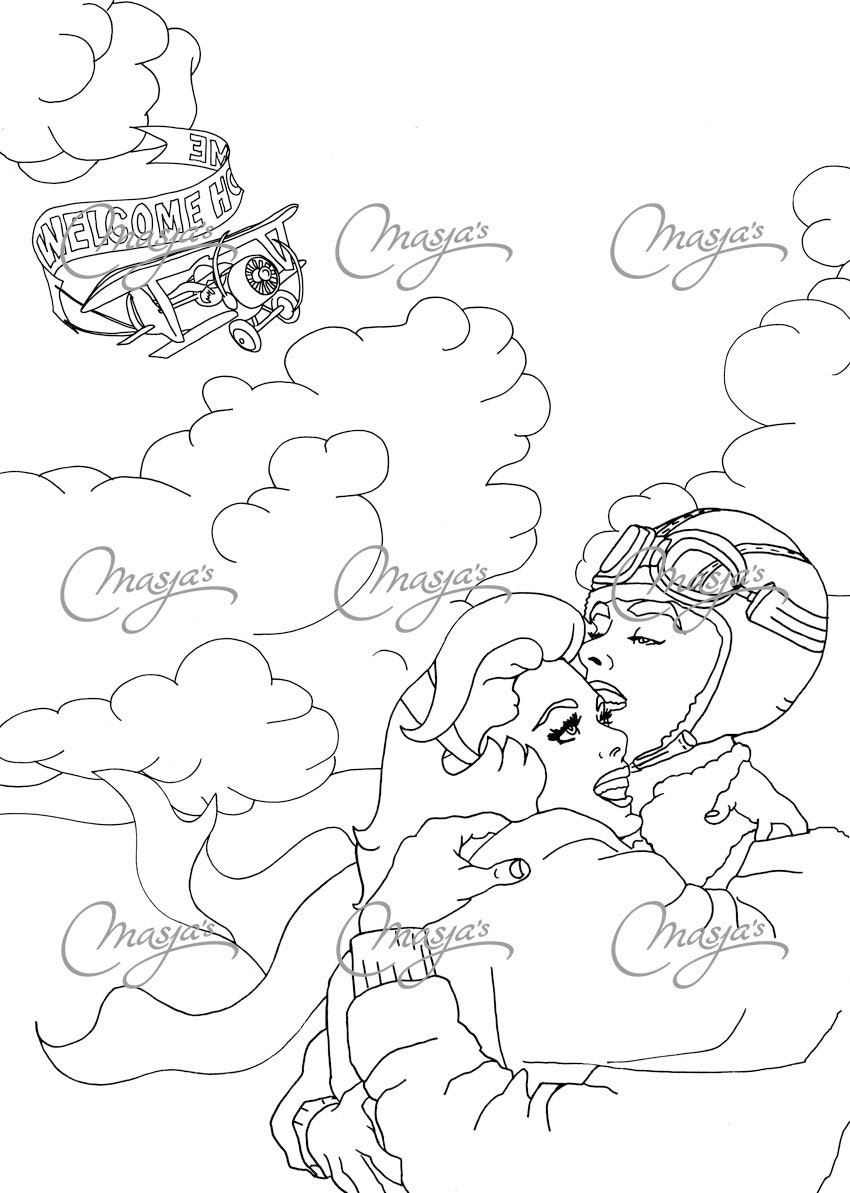 romantic coloring pages - photo #29
