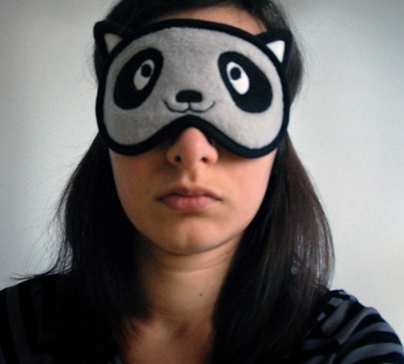 Racoon Sleep Mask - Kawaii Animal Costume Eye Mask - PomponDesigns