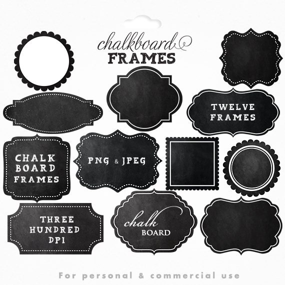 chalkboard frames clipart - photo #23