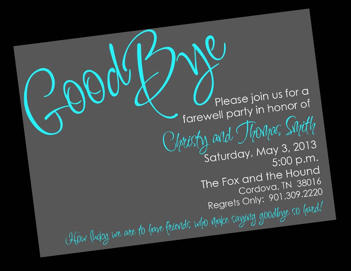 Farewell Bon Voyage Going Away Invitation By Wackykracker