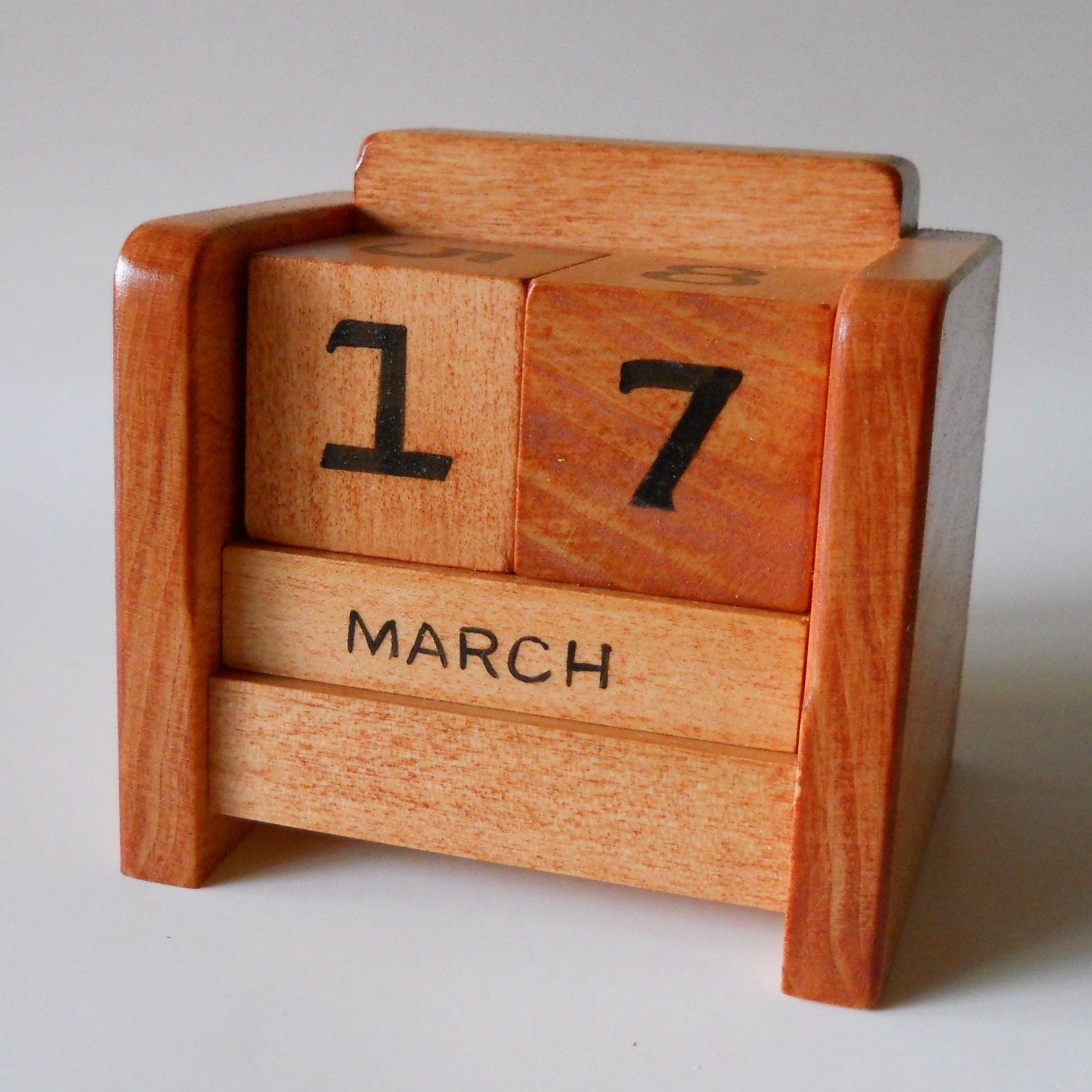 Perpetual Desk Calendar Wooden Block Desk By 2HeartsDesire On Etsy Perpetual Desk Calendar Wooden Block Desk By 2HeartsDesire On Etsy