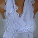 ON SALE - White Scarf Cotton Scarf - Shawl - Cowl Scarf with Lace Edge - White Scarf - fatwoman - Bridesmaids Gifts