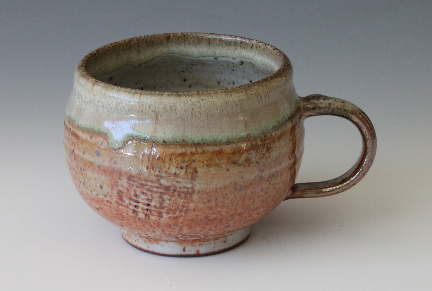 Shino Coffee Mug Handmade Pottery mug Ceramic mug cup - InsCeramics